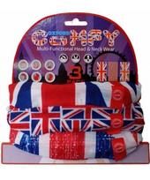 Universali daugiafunkcė kaklo mova Oxford Comfy, 3 vnt. - Union Jack