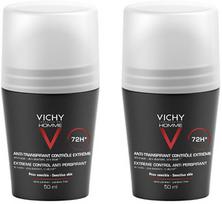 Vyriškas dezodorantas Vichy Homme Anti-Perspirant Deoroll-On 72h, 2 vnt.