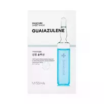 Missha Mascure Calming Guaiazulene lakštinė veido kaukė su guaiazulenu, 1 vnt.