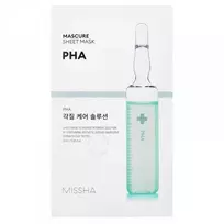 Missha Mascure Peeling PHA lakštinė veido kaukė su PHA rūgštimi, 1 vnt.