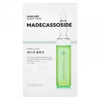 Missha Mascure Rescue Madecassoside lakštinė veido kaukė su madekasozidu, 1 vnt.
