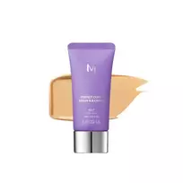 Missha M Perfect Cover Serum BB Cream serumo pagrindo kremas, No.27 Honey Beige, 20 ml.
