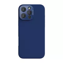 Apsauginis dėklas Nillkin LensWing Apple iPhone 16 Pro Max – mėlynas, su MagSafe, pakeltas fotoaparato kraštas