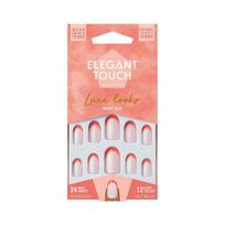Elegant Touch Luxe Looks Nails With Glue Oval Limited Ed Hot Tip 24 vnt