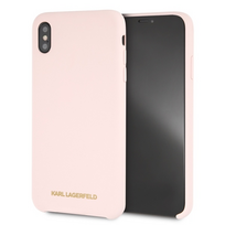 Dėklas Karl Lagerfeld KLHCI65SLLPG IPHONE XS MAX HARDCASE LIGHT Rožinis/LIGHT Rožinis SILICONE