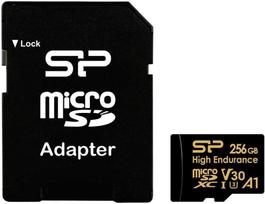 Silicon Power atminties kortelė Micro SDXC 256GB High Endurance + adapteris