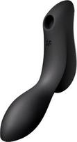 Satisfyer SATISFYER_Curvy Trinity 2 oro pulsavimo vibratorius klitorio stimuliatorius su vibracijomis Juodas