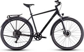Dviratis Cube Nature ONE Allroad juodas'n'juodas 2026-46 cm (Dydis: 46 cm)