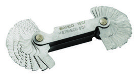 Bahco Sriegio žingsnio matuoklis "Metric" 60° 0,25-6mm ir "Whitworth" 55° 4-62mm