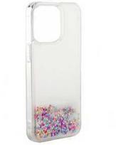 iLike Tył pokrowca Apple iPhone 13 Silikoninis dėklas Vanduo Glitter Mėlyna ILIAPP13SWGR