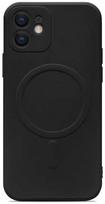 Evelatus iPhone 16 Premium Magsafe ar statīvu Soft Touch Silikona apvalks Melns