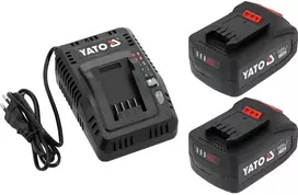 Yato Toya Sa Poland Akumuliatorių ir įkroviklio rinkinys | 18 V | 2 x 4,0 Ah (YT-828510)