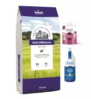 Bosch Petfood Rinkinys Dog Premium 20kg / BEMO Cistus 130g / Lašišų aliejus 500ml