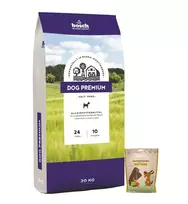 Bosch Tiernahrung bosch Dog Premium 20kg + Sammys avienos juostelės 180g