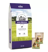 Bosch Tiernahrung bosch Dog Premium 20kg + Sammys avienos juostelės 180g x 2