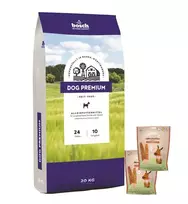 Bosch Petfood bosch Dog Premium 20kg + Sammys vištienos juostelės 190g x 2