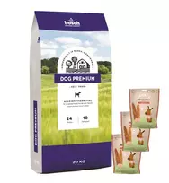Bosch Petfood bosch Dog Premium 20kg + Sammys vištienos juostelės 190g x 3