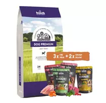 Bosch Petfood bosch Dog Premium 20kg + Schnauze Fill-up Box 5 x 250g