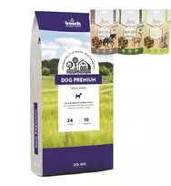 Bosch Petfood bosch Dog Premium 20kg + BEMO mėsos skanėstų rinkinys 130g x 3