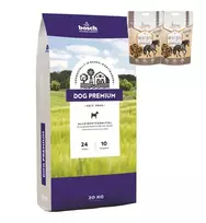 Bosch Petfood bosch Dog Premium 20kg + BEMO arklienos skanėstai 130g x 2