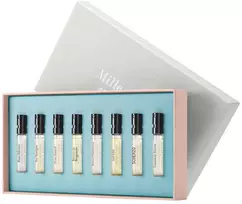 Discovery Set Miller Harris: Scherzo, Eau De Parfum, Unisex, 2 ml *Vial + Rose Silence, Eau De Parfum, For Women, 2 ml *Vial + Coeur De Jardin, Eau De Parfum, For Women, 2 ml *Vial + Tea Tonique, Eau De Parfum, Unisex, 2 ml *Vial + Peau Santal, Eau De Parfum, For Women, 2 ml *Vial + Lumiere Doree, Eau De Parfum, For Women, 2 ml *Vial + Dėklas Noir, Eau De Parfum, Unisex, 2 ml *Vial + Secret Gardenia, Eau De Parfum, For Women, 2 ml *Vial