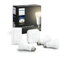 Pradinis Philips Hue rinkinys 3xE27/9W 2700K + Hue Bridge ir dimerio jungiklis