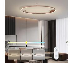 Immax NEO 07325-120C-LED dimeriuojamas lubinis šviestuvas FINO 72W/230V 120 cm Tuya rožinio aukso spalvos, su nuotoliniu pultu