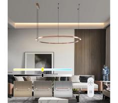 Immax NEO 07328L - LED dimeriuojamas pakabinamas šviestuvas FINO 72W/230V 120 cm rožinio aukso, Tuya + nuotolinis valdiklis