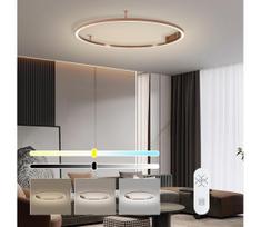 Immax NEO 07326-80C-LED Reguliuojamas lubinis šviestuvas FINO LED/55W/230V 80 cm Tuya rožinio aukso su nuotoliniu pultu