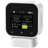 Fnirsi oro kokybės monitorius, SFD-02, 1000 mAh, 2.4 col., HCHO, TVOC, drėgmė, AQI, garsinis signalas, duomenų kaupimas