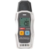 Uni-T UT330TH, Skaitmeninis termohigrometras, 64000 įrašų, -30°C iki 70°C, 0-99.9% RH, LED signalizacija, USB