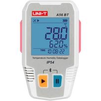 Uni-T A56 BT Bluetooth temperatūros ir drėgmės registratorius, -40°C iki 85°C, 64000 įrašų, Bluetooth, IP54