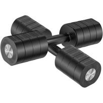 Merach Reguliuojami hanteliai MR-2444B1-EU, 1kg/2kg/3kg/4kg, 35cm, neslystantys rankenos, svorio užrakinimo mechanizmas