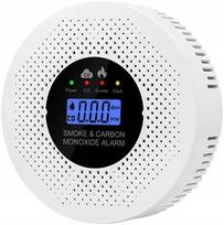 Anglies monoksido ir dūmų detektorius 2in1 su LCD ekranu