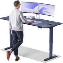 Kompiuterio stalas reguliuojamo aukščio Desktronic HomePro, 200 cm x 80 cm, 63 - 128 cm, mėlyna sp.