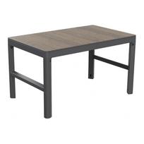 Lauko stalas Keter Lyon, pilka sp./riešuto sp., 116 cm x 71 cm x 40 - 66 cm