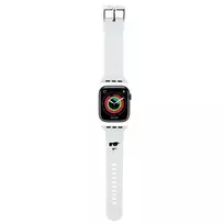 Karl Lagerfeld Strap KLAWMSLCNH Apple Watch 38/40/41mm / white 3D Rubber Choupette Heads