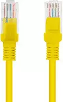 „Lanberg“ jungiamasis kabelis, Cat6, neekranuotas, 1 m, geltonas (PCU6-10CC-0100-Y)