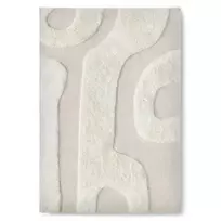 Stačiakampis kilimas „Rei“, 160 x 230 cm, vilnonis, taftuotas, kreminės spalvos