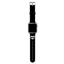 Karl Lagerfeld Pasek KLAWLSLCK Apple Watch 42/44/45mm Silicone Choupette Heads / black