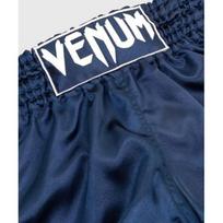 Muay Thai šortai Venum Classic - Navy Blue/White
