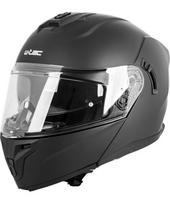 Atverčiamas motociklo šalmas W-TEC Benidor - Matinė juoda