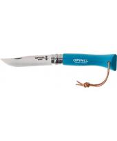 Opinel Colorama 06 inox turkio spalvos peilis su dirželiu