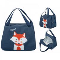 Izoliuotas termo maišelis pusryčiams pietums Fox orange