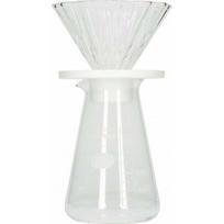 Hario Hario - Cha Cha Drip Bouquet 02 White + Serwer + Filtry | 2501060009 | 4977642730298