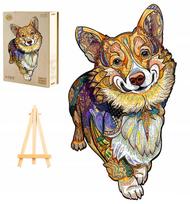 DIDELĖS MEDINĖS DĖLIONĖS, 228 DALYS, WELSH CORGI, MEDINĖJE DĖŽUTĖJE