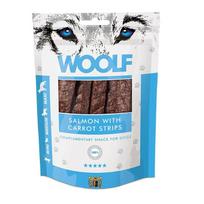 WOOLF Lašiša su morkų juostelėmis - skanėstas šuniui - 100g