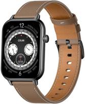 COLMI C28  – Black + Brown Leather Strap | C28-brown leather | 6972436987009