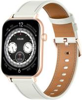 COLMI C28  in Gold with a White Leather Strap | C28-white leather | 6972436987016