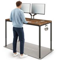 Kompiuterio stalas reguliuojamo aukščio Desktronic HomeMax, 160 cm x 80 cm, 74 - 119 cm, juoda sp./riešuto sp.